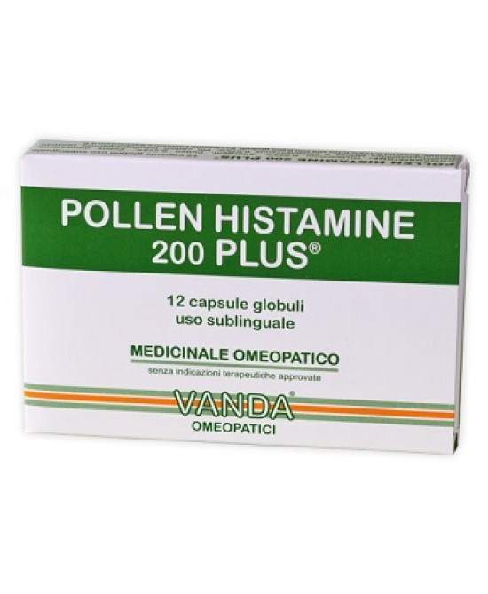 POLLEN HISTAMINE 200 PLUS 12 CAPSULE VANDA - Parafarmacia la Fattoria della Salute S.n.c. di Delfini Dott.ssa Giulia e Marra Dott.ssa Michela