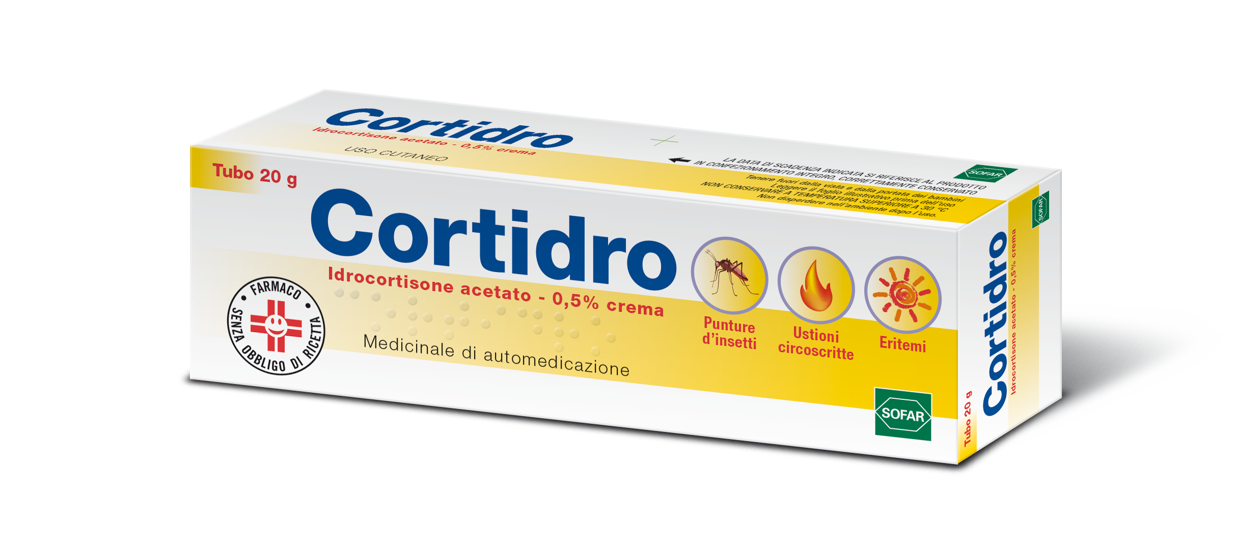 CORTIDRO*CREMA 20G 0,5% - Parafarmacia la Fattoria della Salute S.n.c. di Delfini Dott.ssa Giulia e Marra Dott.ssa Michela