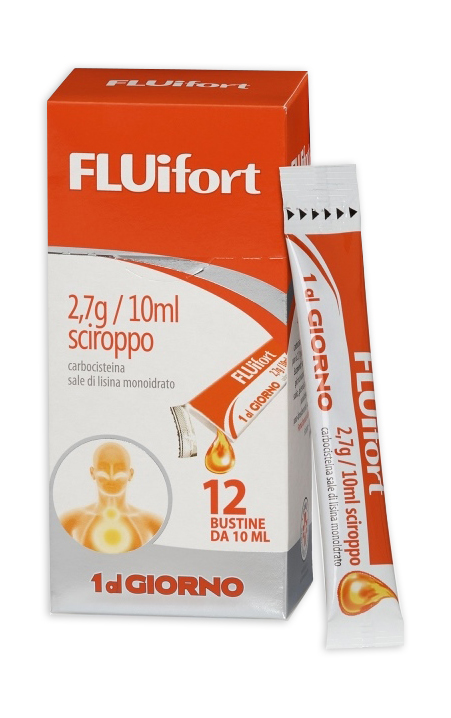 FLUIFORT*SCIR 12BUST 2,7G/10ML - Parafarmacia la Fattoria della Salute S.n.c. di Delfini Dott.ssa Giulia e Marra Dott.ssa Michela