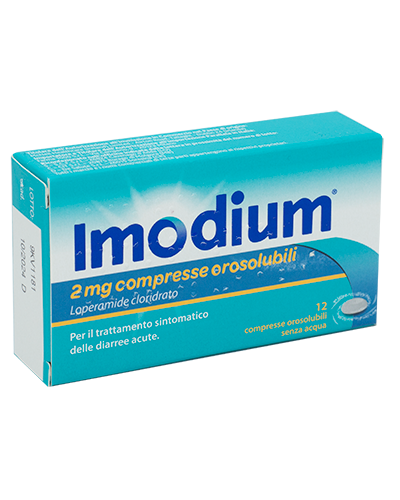 IMODIUM*12CPR OROSOL 2MG - Parafarmacia la Fattoria della Salute S.n.c. di Delfini Dott.ssa Giulia e Marra Dott.ssa Michela