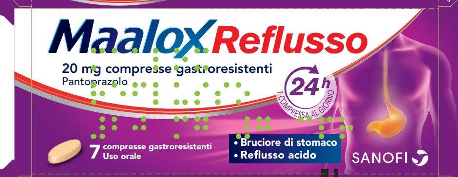 MAALOX REFLUSSO*7CPR 20MG - Parafarmacia la Fattoria della Salute S.n.c. di Delfini Dott.ssa Giulia e Marra Dott.ssa Michela