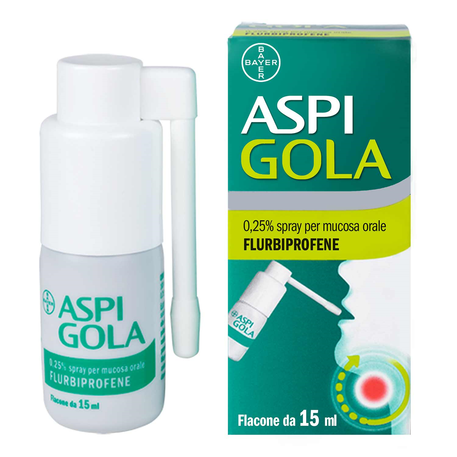 ASPI GOLA*OS SPRAY 15ML 0,25% - Parafarmacia la Fattoria della Salute S.n.c. di Delfini Dott.ssa Giulia e Marra Dott.ssa Michela