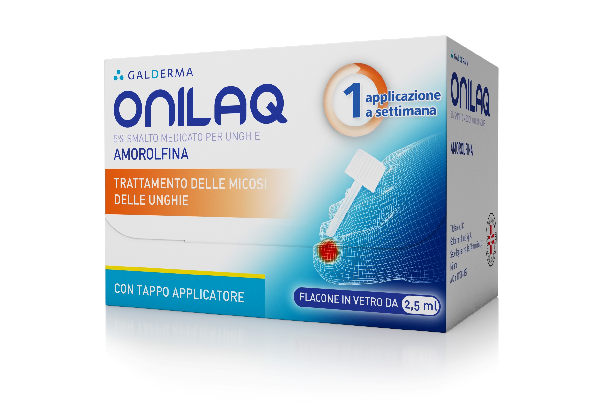 ONILAQ*SMALTO UNGHIE 2,5ML+TAP - Parafarmacia la Fattoria della Salute S.n.c. di Delfini Dott.ssa Giulia e Marra Dott.ssa Michela