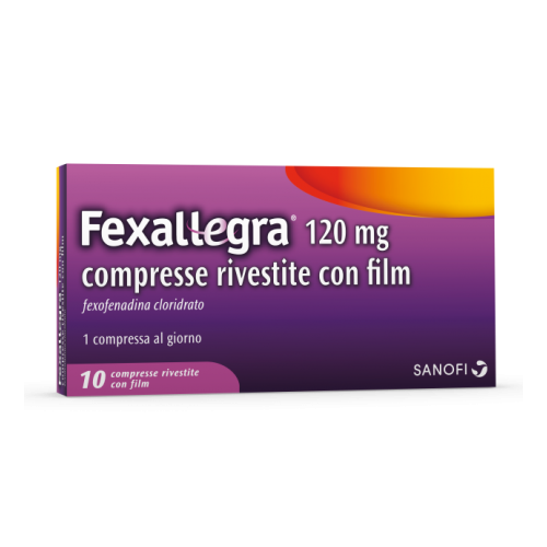 FEXALLEGRA*10CPR RIV 120MG - Parafarmacia la Fattoria della Salute S.n.c. di Delfini Dott.ssa Giulia e Marra Dott.ssa Michela