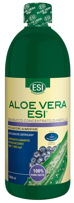 ESI ALOE VERA SUCCO MIRTILLO 1000 ML - Parafarmacia la Fattoria della Salute S.n.c. di Delfini Dott.ssa Giulia e Marra Dott.ssa Michela