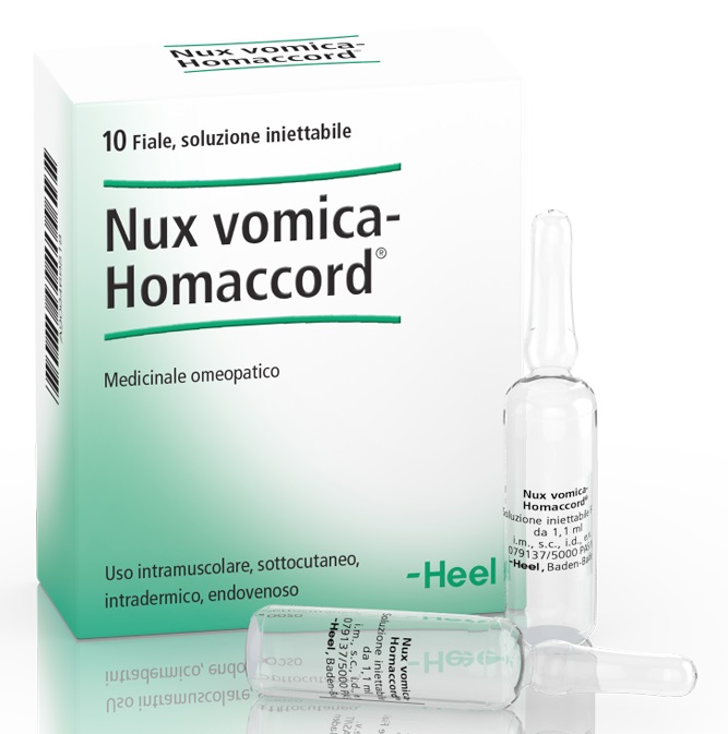 HEEL NUX VOMICA HOMACCORD 10 FIALE - Parafarmacia la Fattoria della Salute S.n.c. di Delfini Dott.ssa Giulia e Marra Dott.ssa Michela