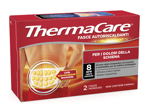 FASCIA AUTORISCALDANTE A CALORE TERAPEUTICO THERMACARE SCHIENA 2 PEZZI - Parafarmacia la Fattoria della Salute S.n.c. di Delfini Dott.ssa Giulia e Marra Dott.ssa Michela