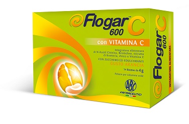 FLOGAR  C 600 CON VITAMINA C 14 BUSTINE GUSTO ARANCIA - Parafarmacia la Fattoria della Salute S.n.c. di Delfini Dott.ssa Giulia e Marra Dott.ssa Michela