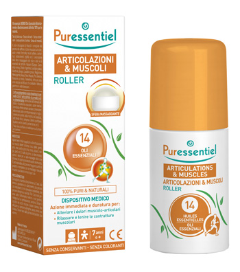 PURESSENTIEL ROLLER ARTICOLAZIONI MUSCOLI 75 ML - Parafarmacia la Fattoria della Salute S.n.c. di Delfini Dott.ssa Giulia e Marra Dott.ssa Michela